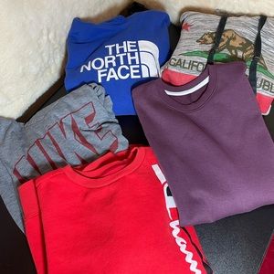 Bundle of boys sweatshirts